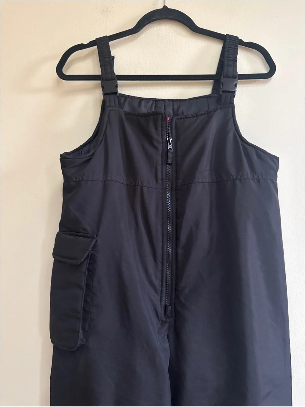 Kids Black Snow Bib Overalls - Unbranded